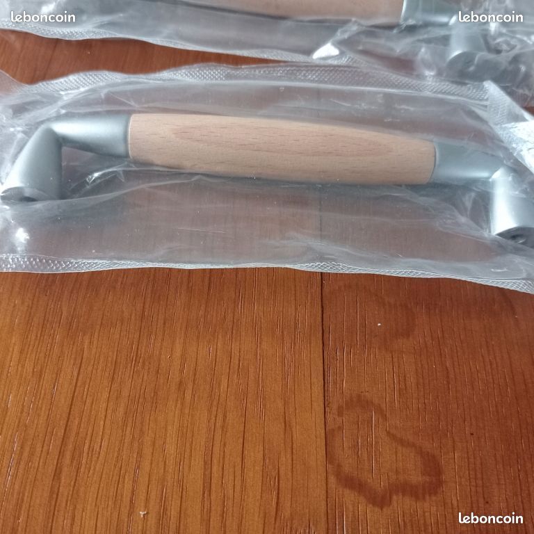 Lot De 6 Poignées De Placard De Cuisine - Boutons D'armoire Et Tiroir, Métal, Neufs