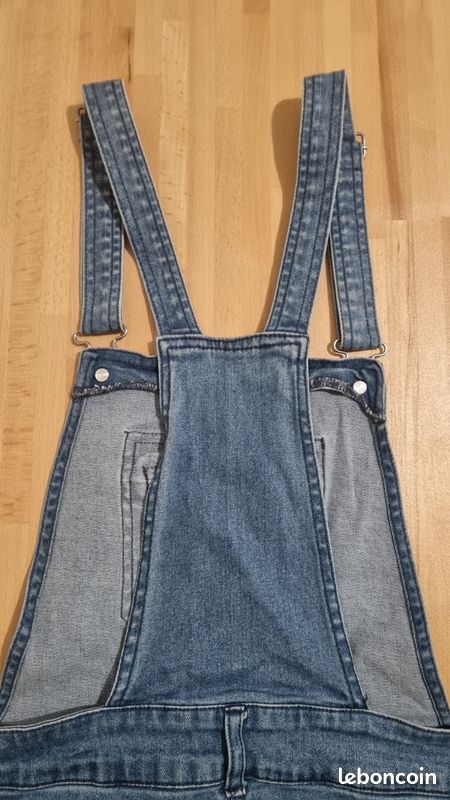 Salopette a Bretelles Skinny en Jean Kiabi Bleu Taille S (image 6)