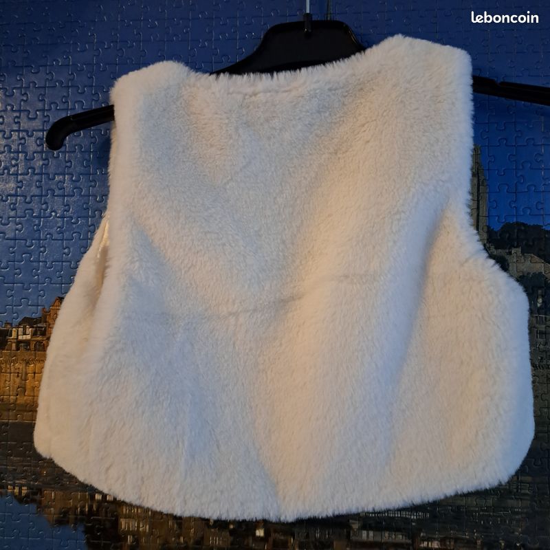 Gilet de berger fille fausse fourrure (image 3)