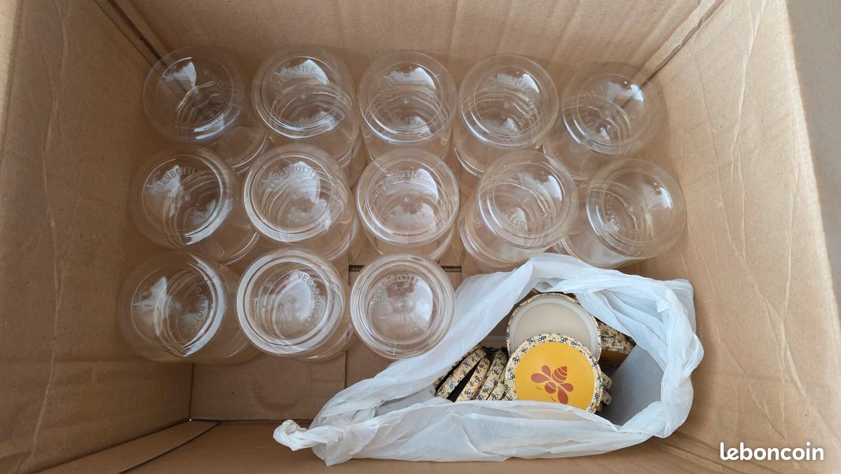 26 pots végétaux + 29 pots verres avec capsule (500g) (image 1)
