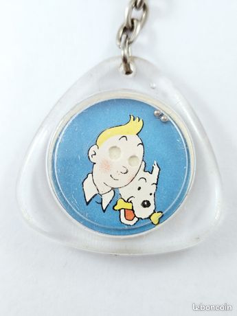 Porte-clés en métal TINTIN et MILOU