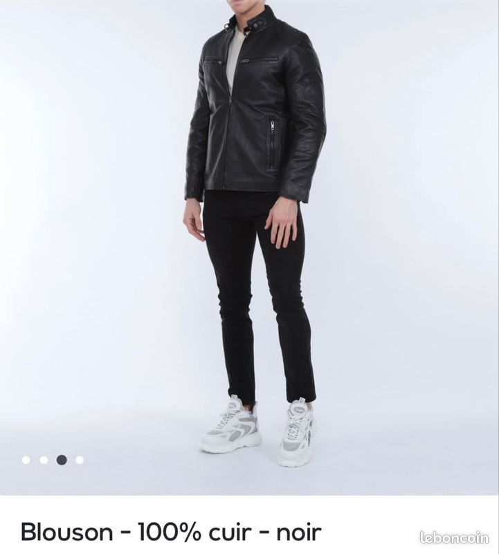 Blouson veste 100% cuir Helvetica S et L (image 5)