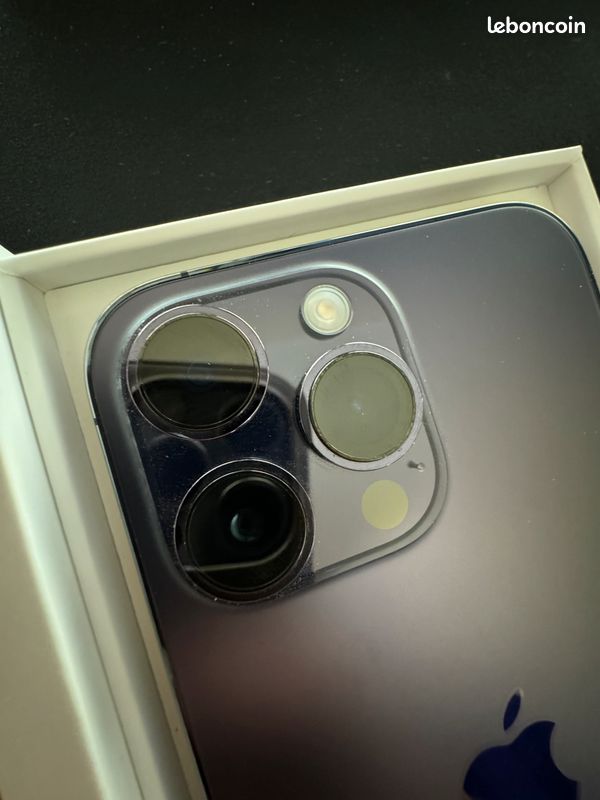 IPhone 14 Pro Max Violet Intense - 128 GO - Neuf avec facture et AppleCare+ (image 3)