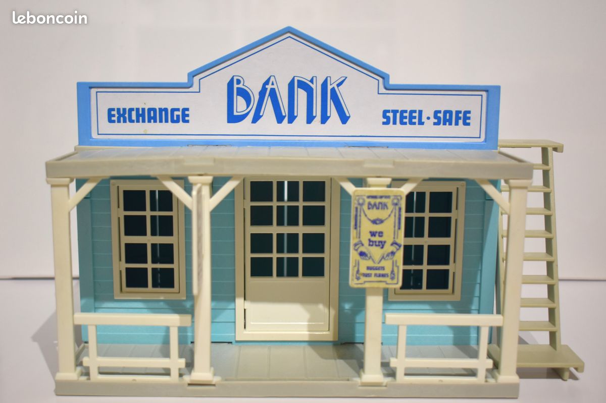 PLAYMOBIL 3422 Banque A Completer Vintage Western Far West Cow Boy