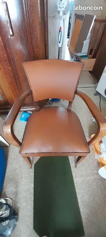 Lot de 2 chaises simili cuir (image 5)