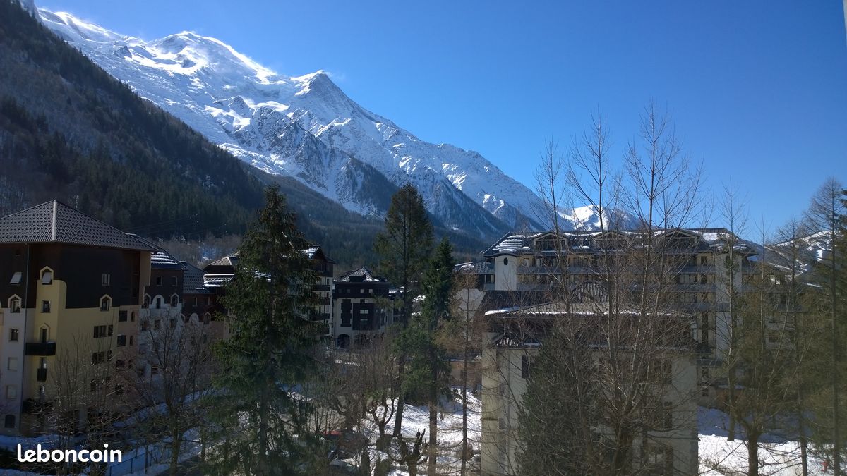 F2 de 35 m² Chamonix centre vue Mont Blanc (image 1)