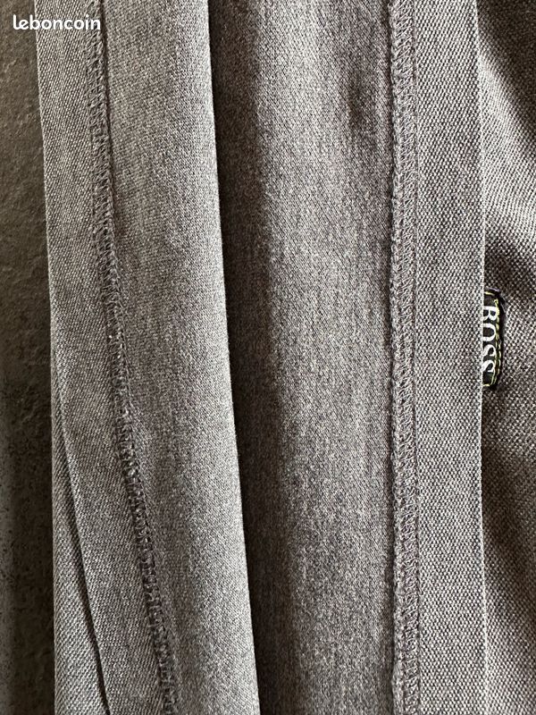 Polo Hugo Boss - Regular fit - XXL - Manches longues - Gris motifs vert (image 14)