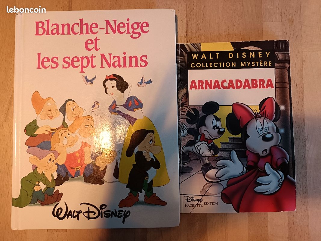 2livres Walt Disney Blanche neige et Mickey et Minnie (image 1)