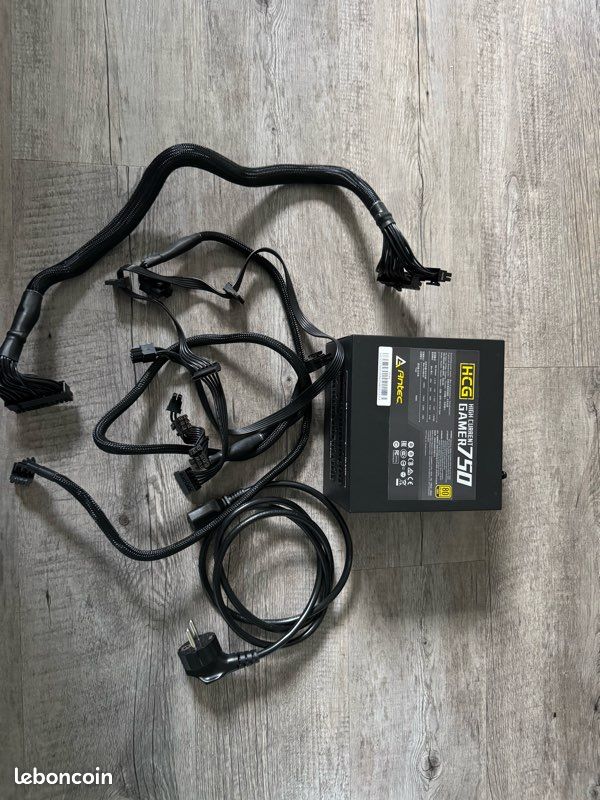 Alimentation Antec HCG Gamer 750W 80+ Gold – Full Modulaire – Très bon état (image 1)