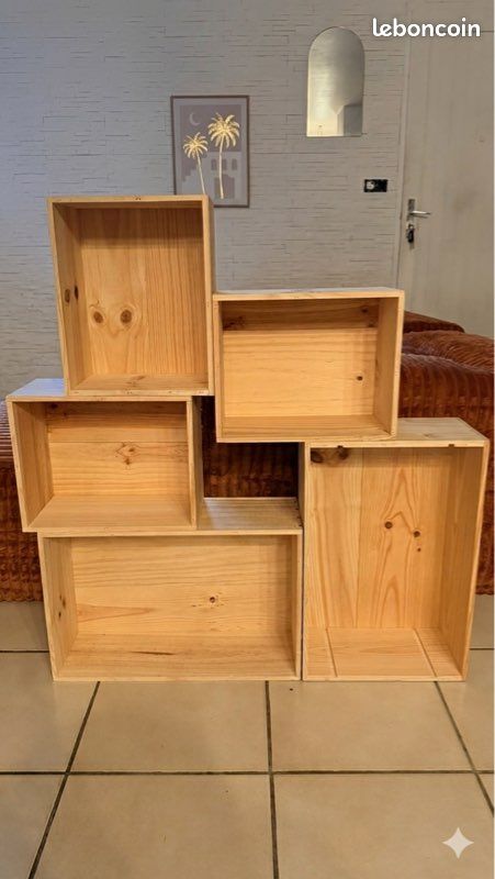 5 caisses de vin vide en bois (image 1)