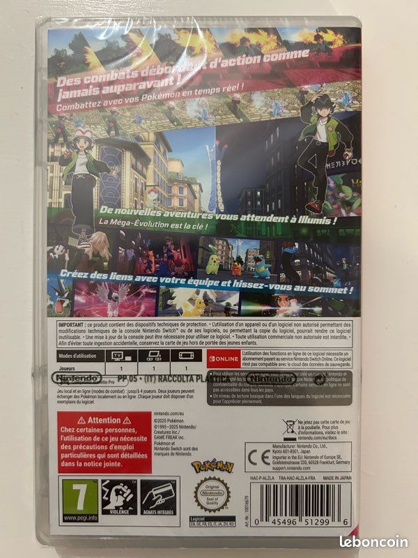 Légendes Pokemon ZA switch NEUF sous blister (image 2)