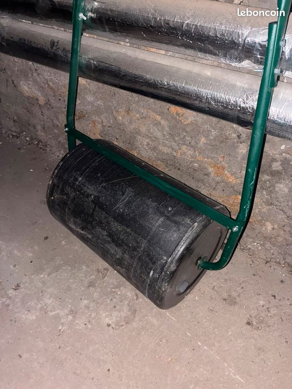 Rouleau à gazon manuel en métal pour jardin pelouse (image 2)