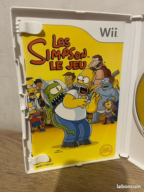 Jeu Wii Les Simpson Le Jeu - Version Complète, En Bon état - Pour Nintendo Wii