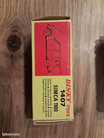 DINKY TOYS 1407 SIMCA 1100 EN BOITE D'ORIGINE +COUPON REVENDEUR MIB
