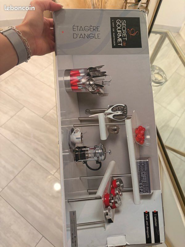 Étagères d’angle pour cuisine – Secret de Gourmet (image 2)