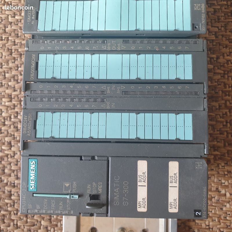 Automate Siemens S7-300 avec alim et 2 modules SM331 et 1 module SM332 (image 3)