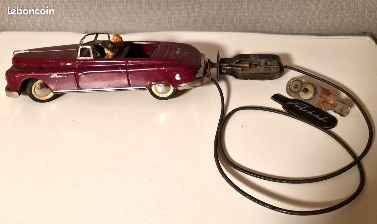 Jouet Ancien En Tôle – Voiture Cabriolet Arnold – Échelle 1/20 – Vintage Allemagne