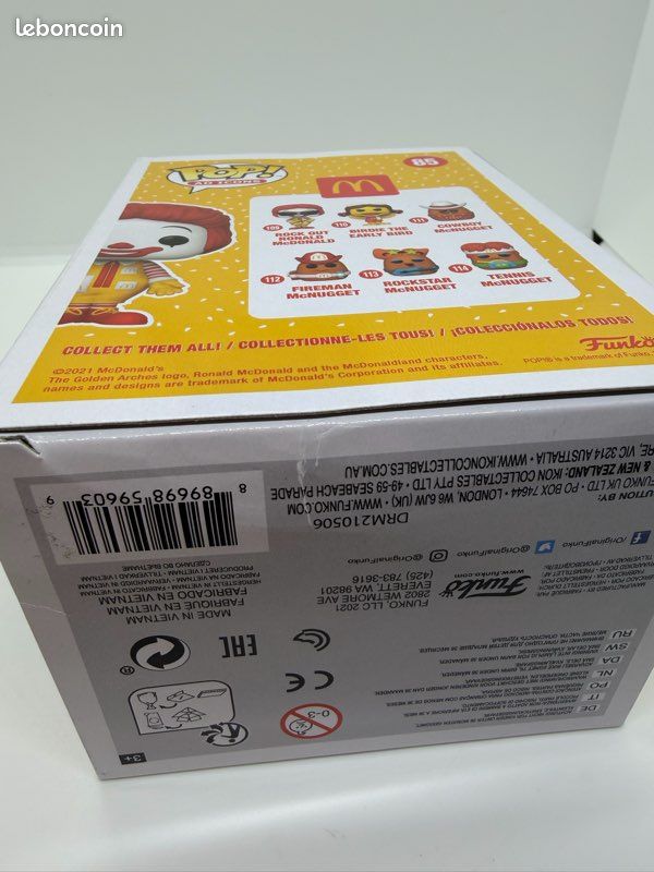 Funko Pop Ronald McDonald Diamond Collection#85 RARE Australia Maccas Exclusive