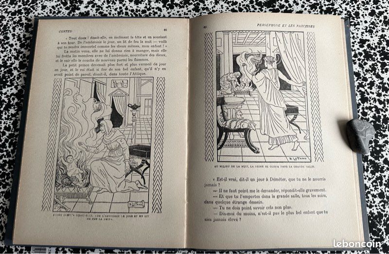 Livre : la conquête de la toison d’or, conte de la Grèce antique et Au pays des Merveilles, les livres bleus de Larousse (image 4)
