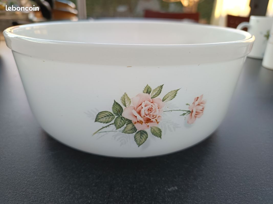 Plat Oval De La Faïencerie De St Amand Modèle Narcisse, Terre De Fer Antique French Vintage