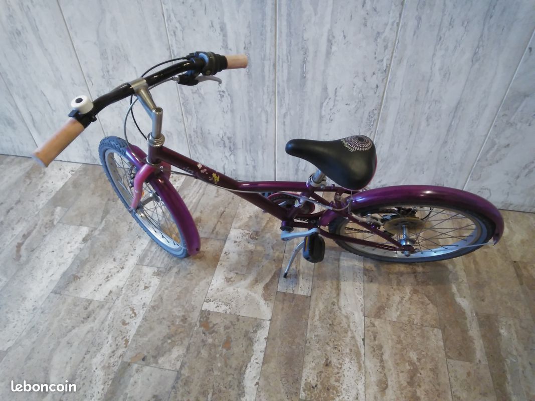 Siège Vélo Vintage Banna Troxel Violet Et Blanc : Style Rétro Assuré !