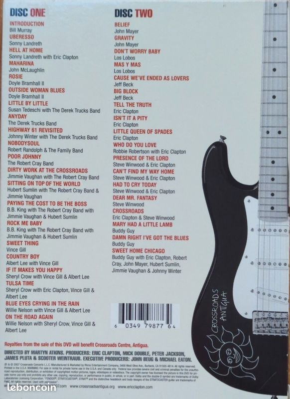 Eric Clapton – Crossroads Guitar Festival 2007 : DVD (image 2)