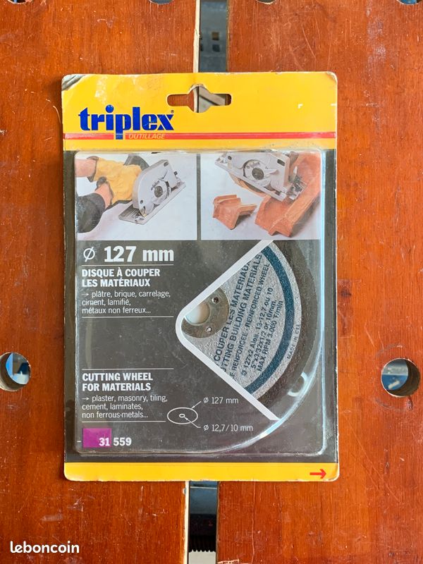 DISQUE à COUPER les MATÉRIAUX Ø 127 mm (image 1)