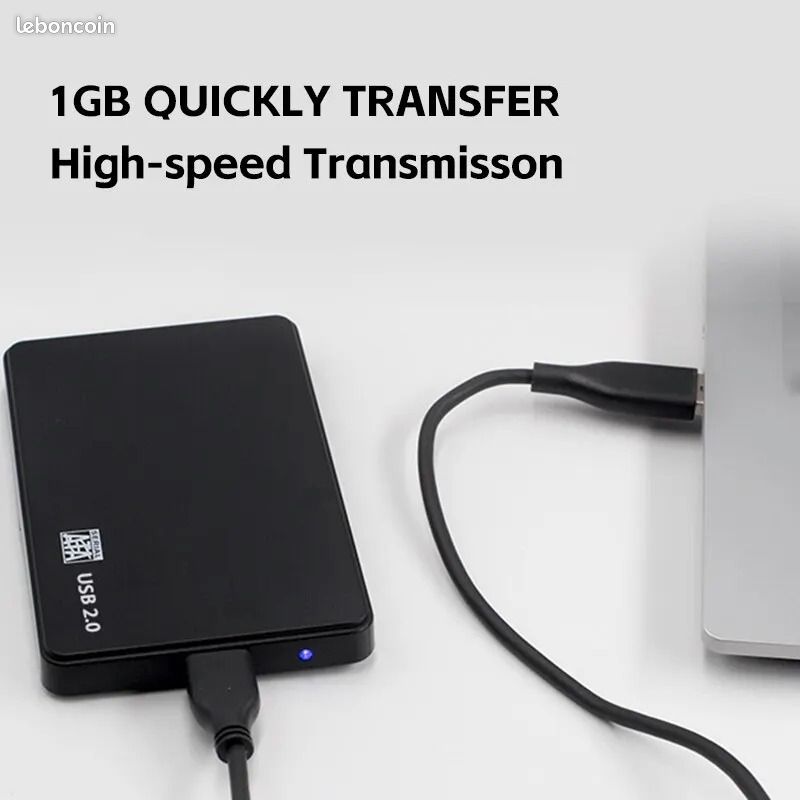 USB 2.0 HDD Disque Dur Externe Cas 2.5 Pouce En Plastique SATA Boîtier SSD Haute Vitesse Support De Transmission Fenêtre Mac Android (image 6)