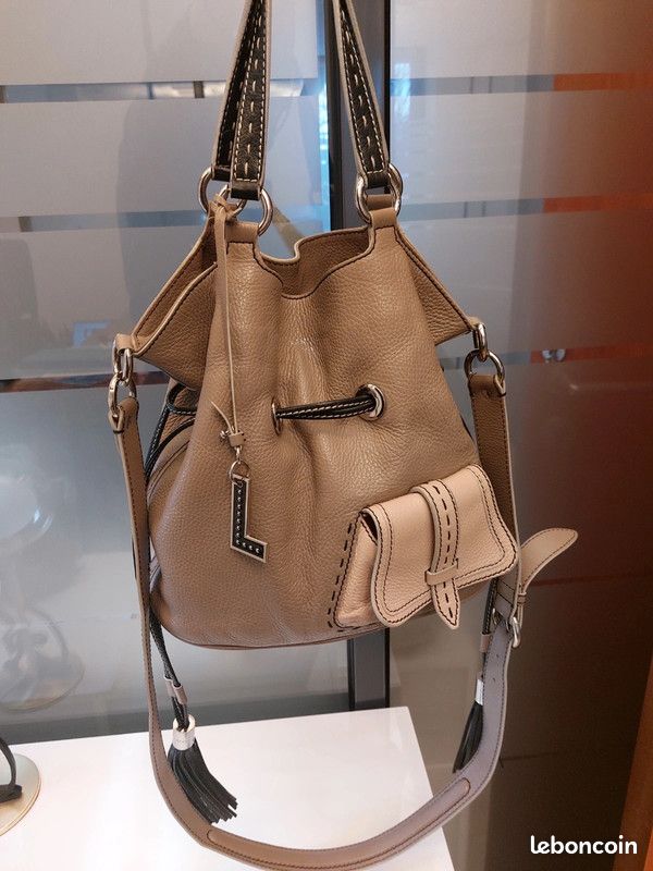 Sac Lancel premier flirt grand format souple cuir pleine fleur