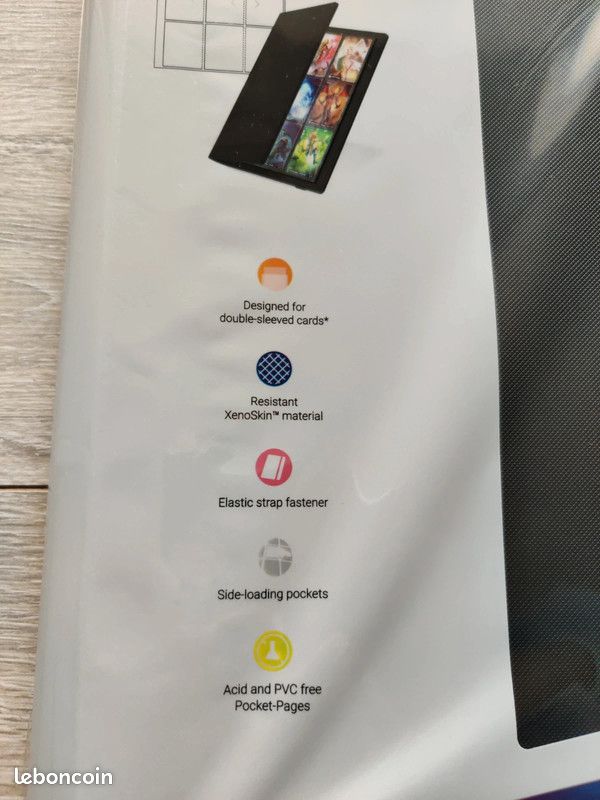 Classeur Cartes Pokémon 360 Places - Compatible Magic, Lorcana - Résistant à L'eau Avec Sangle