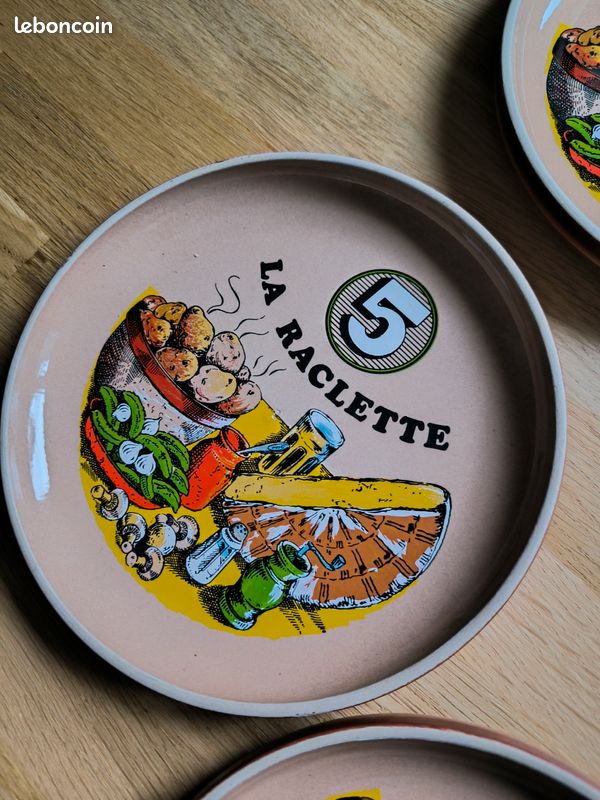 5 assiettes raclette Gien (image 6)