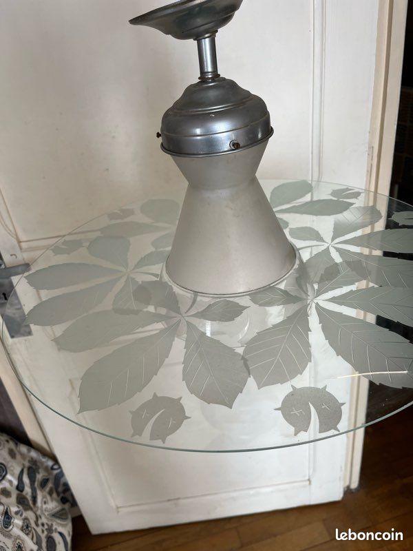 Lustre ancien en verre (image 3)