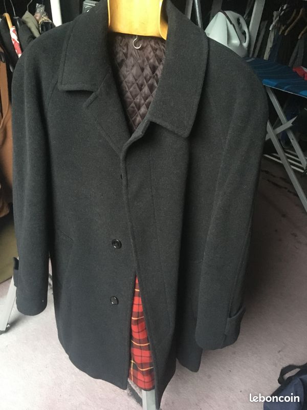 Manteau laine gris (image 1)