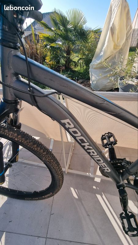 Vtt rockrider st 100 gris peu servi (image 6)