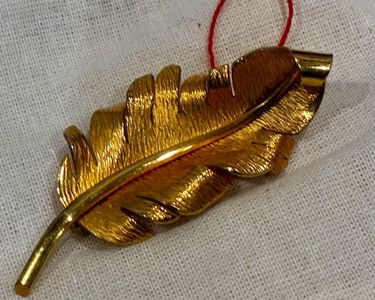 Broche Ancienne MURAT - Plaqué Or - Création Joaillière Vintage