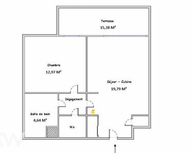 Appartement 196 000 € - 41 m²