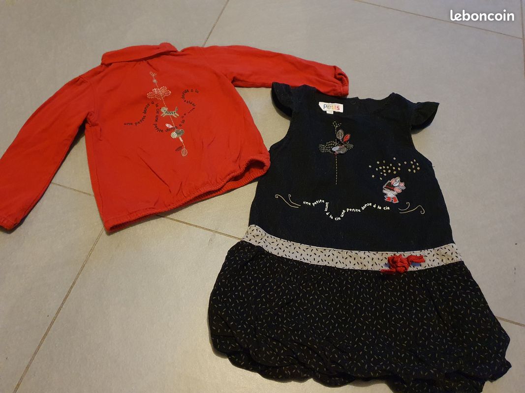 Ensemble t shirt robe 24 mois 2 ans (image 2)