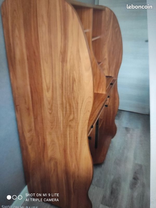 Meuble de bureau merisier (image 3)