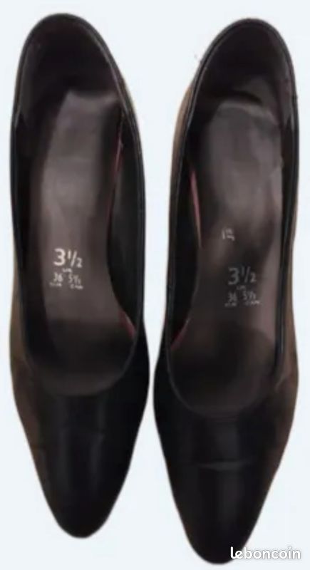 Escarpins femme noir cuir souple P 361/2 Chaussures