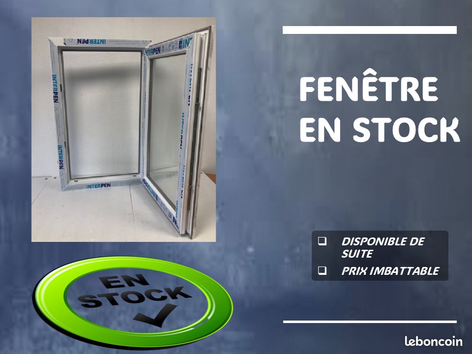 Fenêtre stock PVC triple vitrage (image 5)