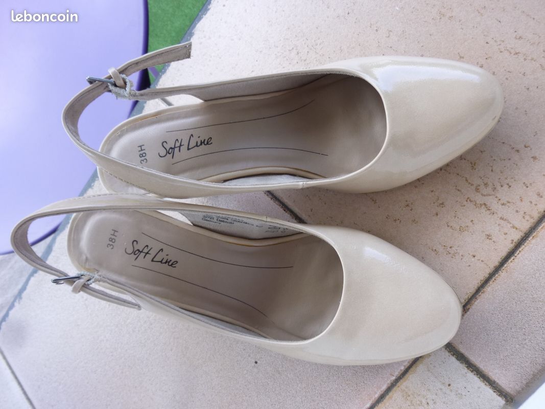 Chaussure femme écru (image 2)