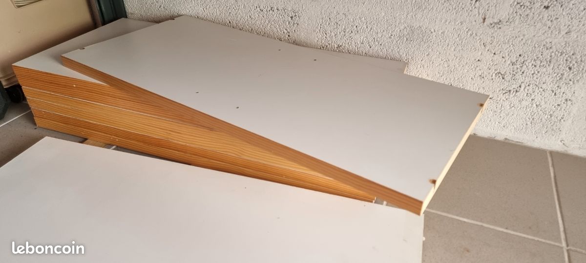Planches pour étagères blanches et bois (image 2)