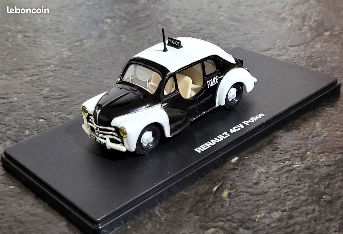ELIGOR (NOREV) RENAULT 4 CV Police 1955 1/43 Voiture Miniature