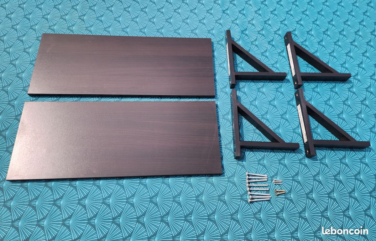 Lot de 2 étagères Ikea EKBY avec équerres (image 8)