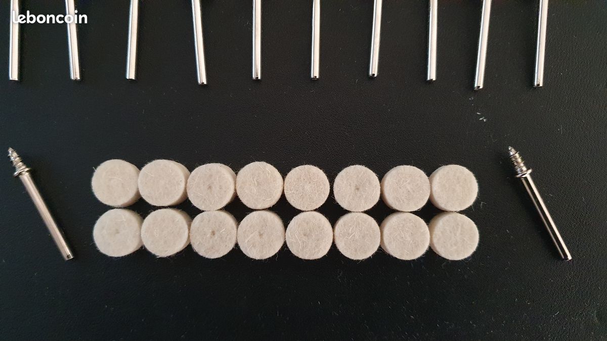 Kit 58 Pièces Roues Polissage Dremel - Abrasifs Mini Brosse Feutre Pour Bijoux Bois