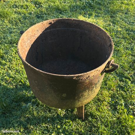 Cocotte Tripode En Fonte Vintage - Chaudron 14 Cm, Pour Cuisson Au Gaz