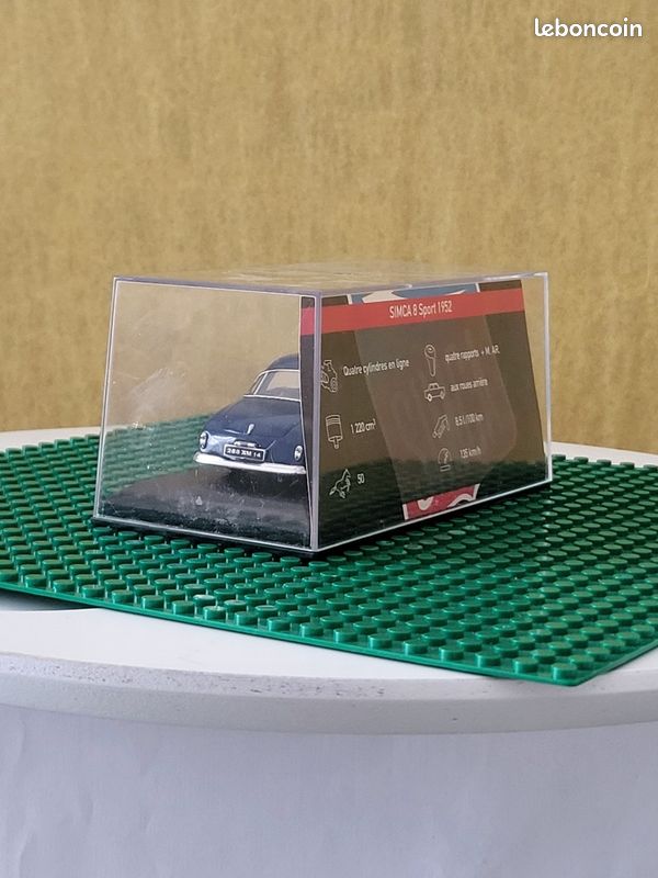 Voiture miniature heco modeles +boîte simca huit sport monte