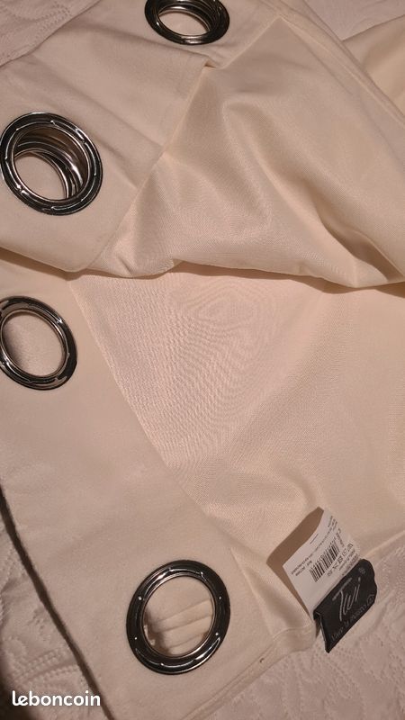 Rideau lin blanc (image 2)