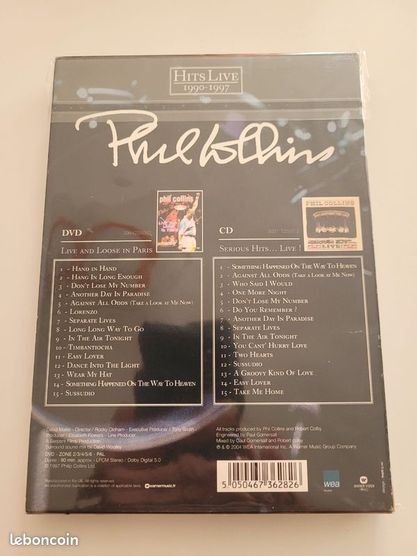 Phil Collins, hits live 1990-1997, 1dvd+1cd (image 2)