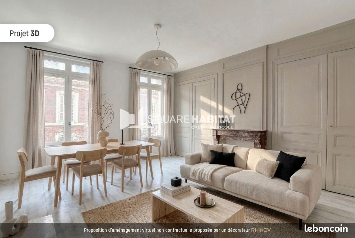 Appartement 2 pièces 63 m² · à Elbeuf · 63 m² · 60 000 €